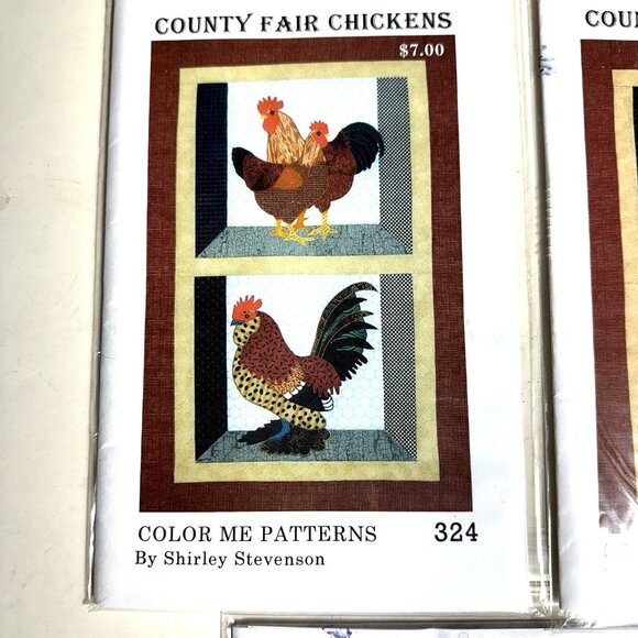 Quilt Pattern County Fair Chickens Color Me Patterns 324 by Shirley Stevenson - Picture 3 of 4